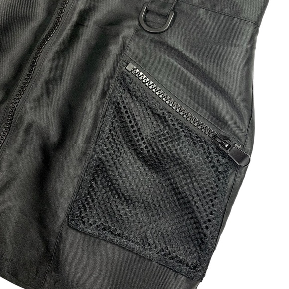 Current Mood Black Techno Moto High Waist Mini Skirt - Picture 5 of 6